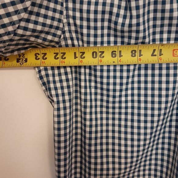 Duluth Button Up Shirt Mens M Blue Plaid Long Sleeve Outdoors Work Casual - Picture 9 of 10